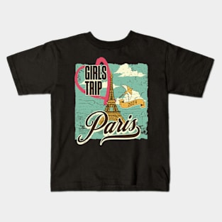 Girls Trip Paris 2024 Kids T-Shirt